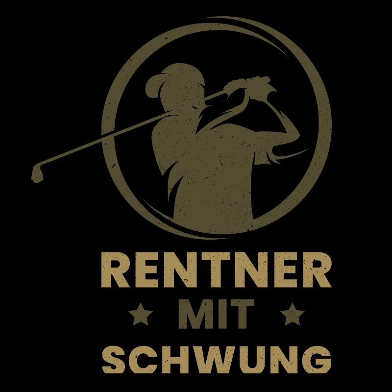 Golf Golfer Golfen Golfspieler Geschenk Retro