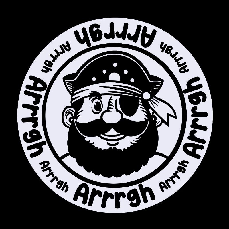 Funny pirate with eye patch