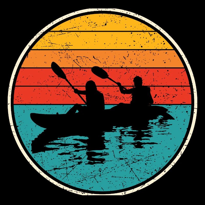 Kajak Duo Circle bei Sonnenuntergang