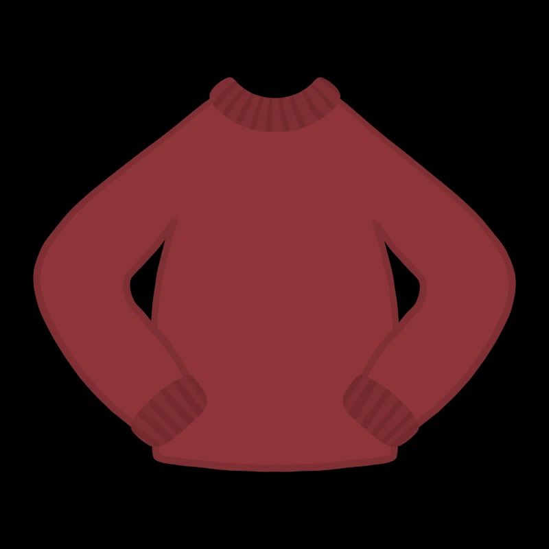 Rostrot Kuscheliger Strickpullover
