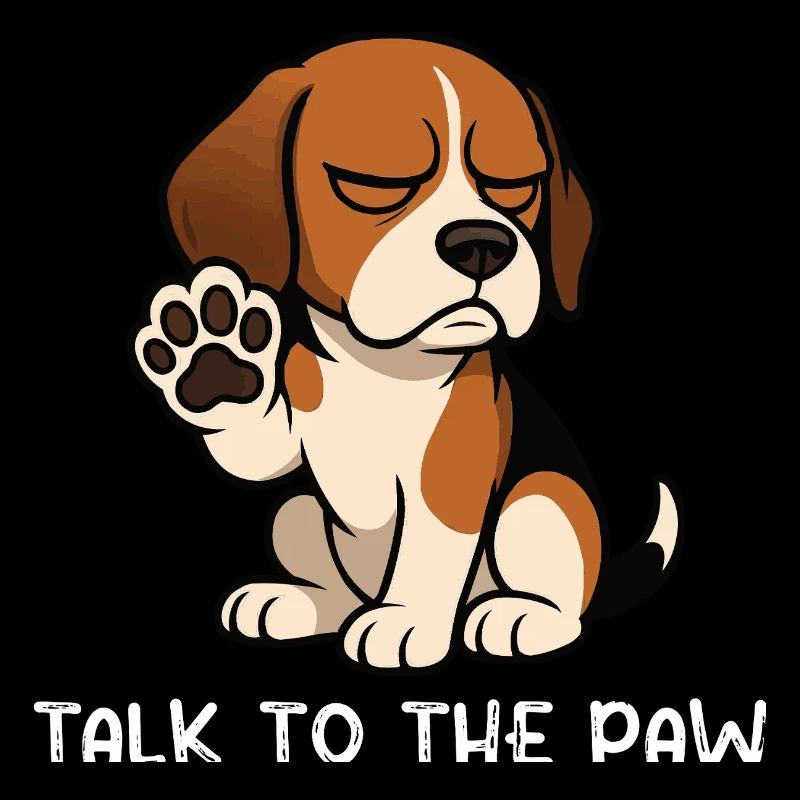 Talk To The Paw Beagle Beagle Owner Beagle Holder