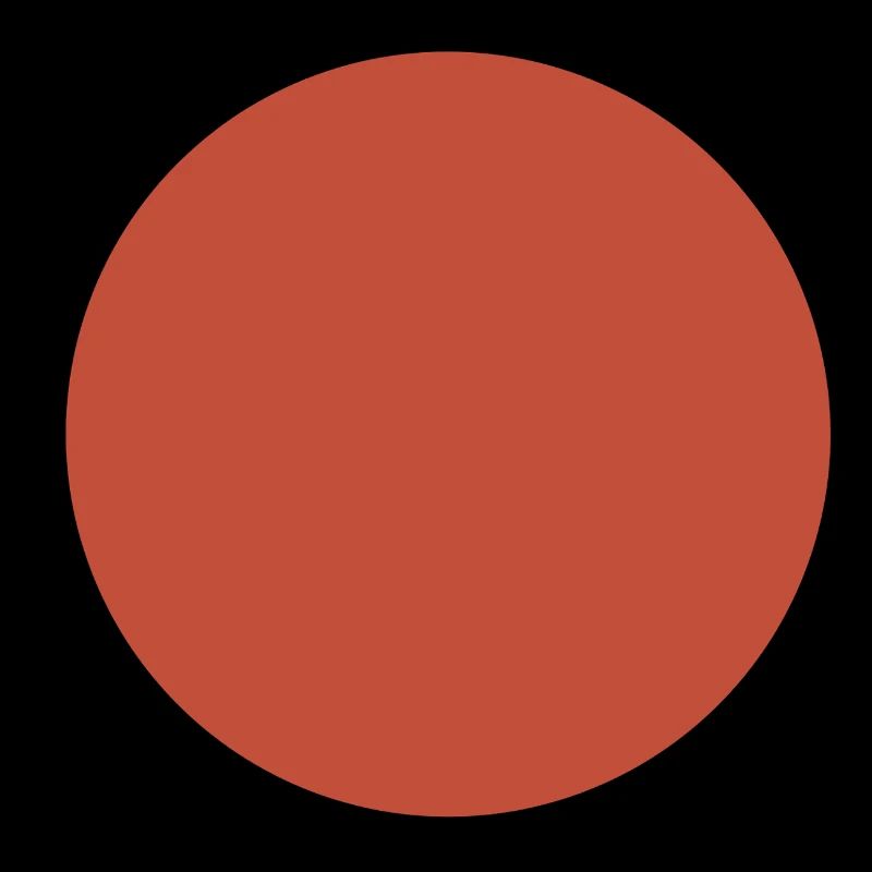 Abstract Earth Tones Pattern - Circle in Dark Red