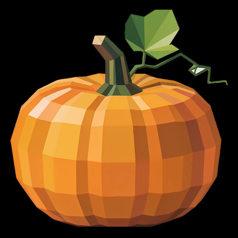 Pumpkin - Cool Low Poly Logo