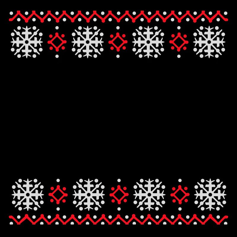 Ugly Sweater Weihnachten Muster Schneeflocken Cool