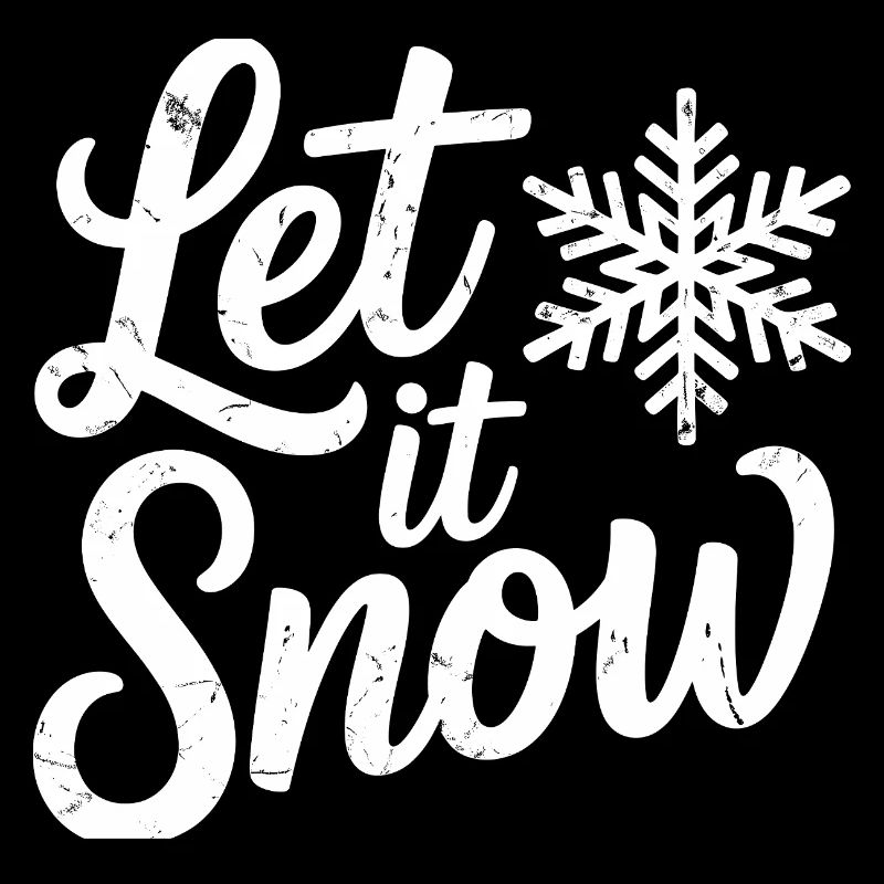 Flocon de neige de Noël Let It Snow