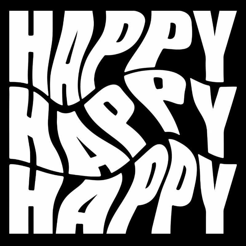 Bold Happy Graffiti Typography