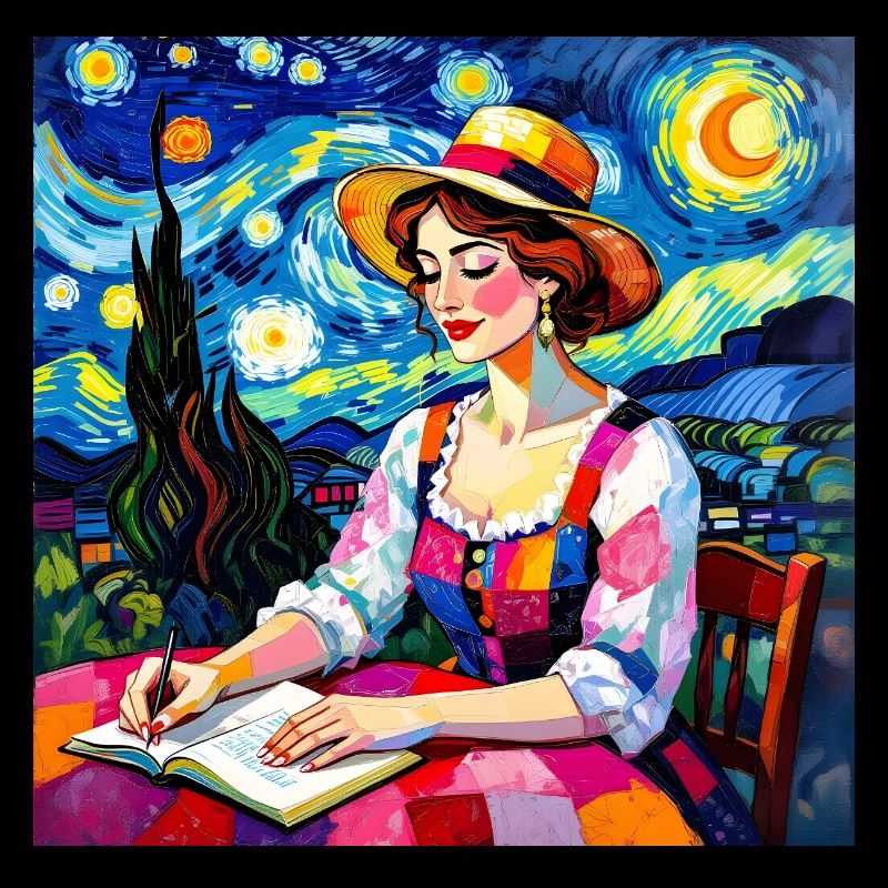 Nächtliche Patchworkschrift