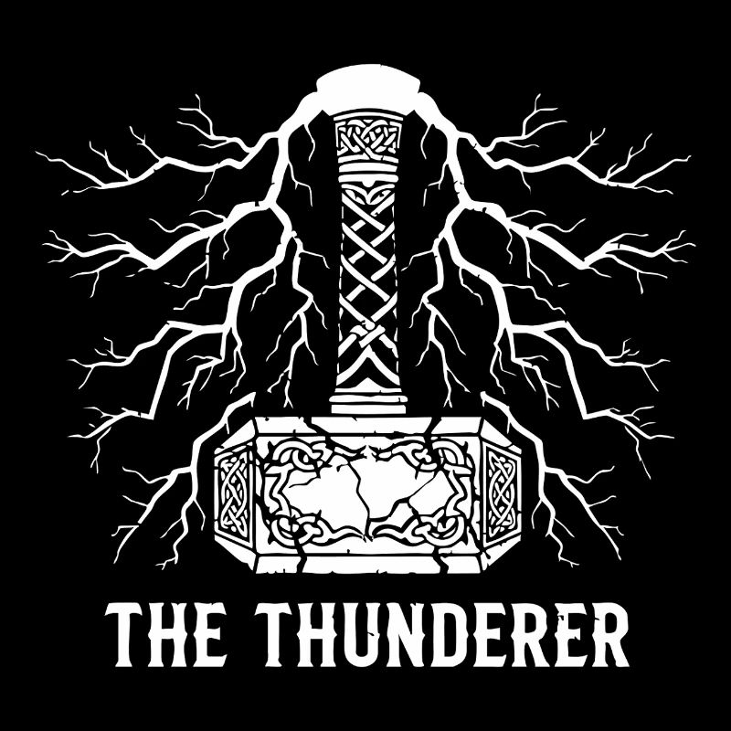 Der Donnerer Thors Hammer Mjölnir Blitz