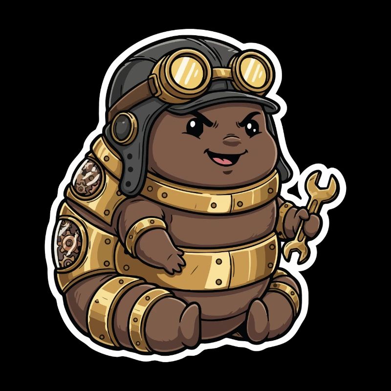 Steampunk Engineer Engineer Brass Crawler