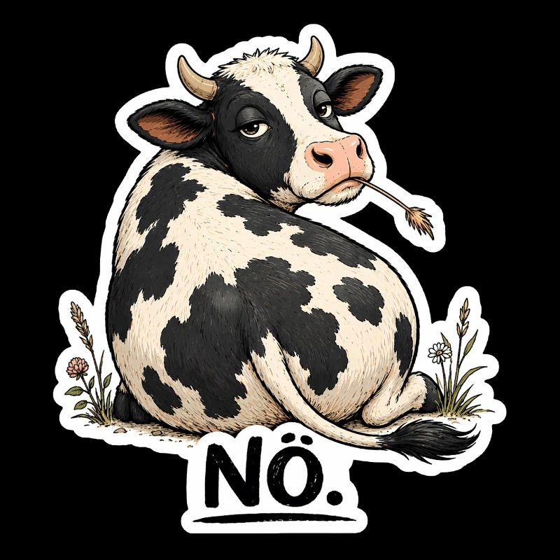 Kuh „NÖ.“ – Lustiges Statement 