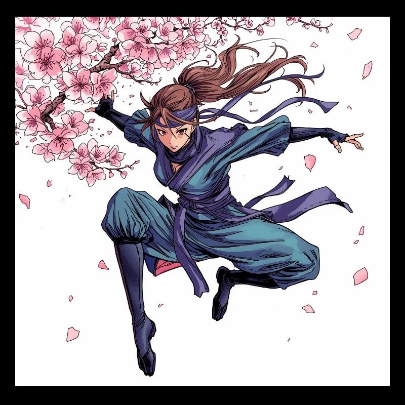 Style guerrier de la fleur de cerisier