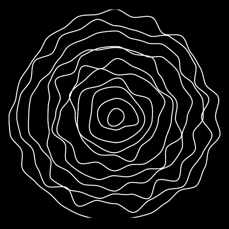 Concentric Line Rose