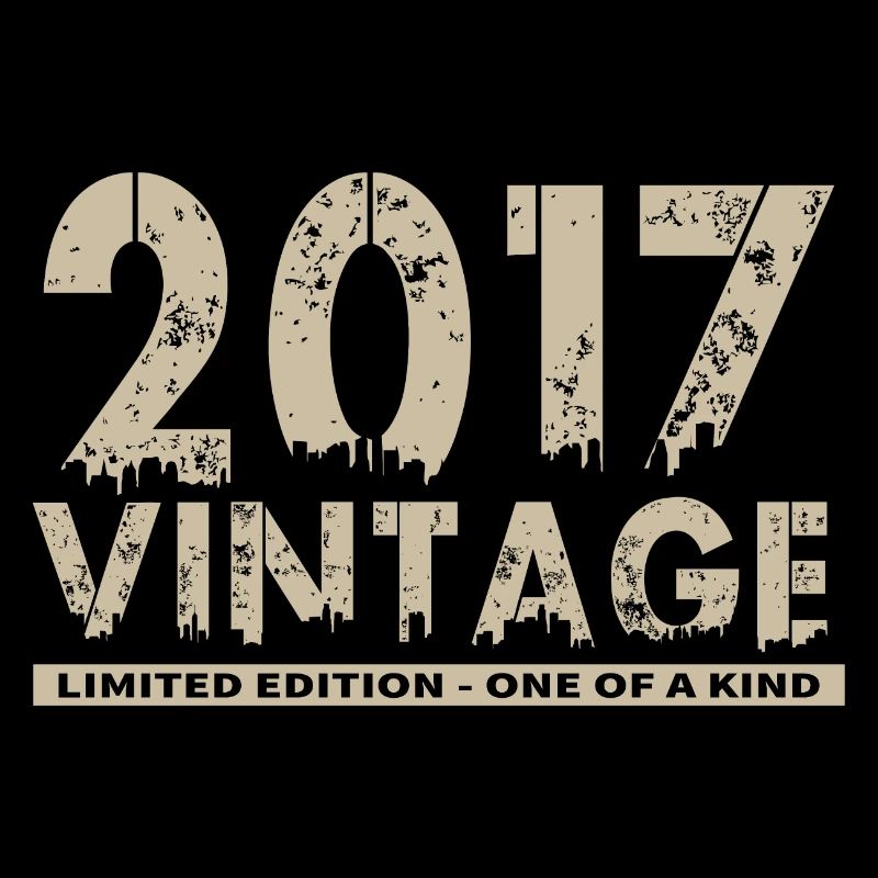 Vintage 2017 Bursdag - One of Kind