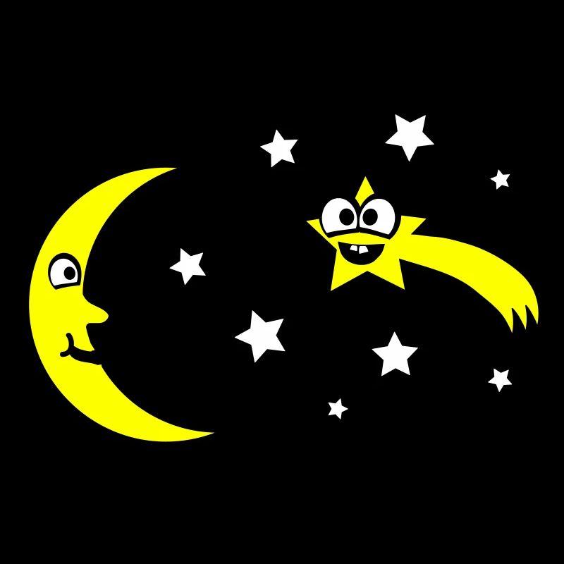 Lune et étoiles