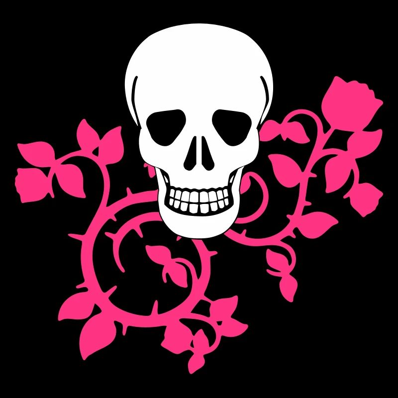 skull avec des vrilles - couleurs de design sélectionnables