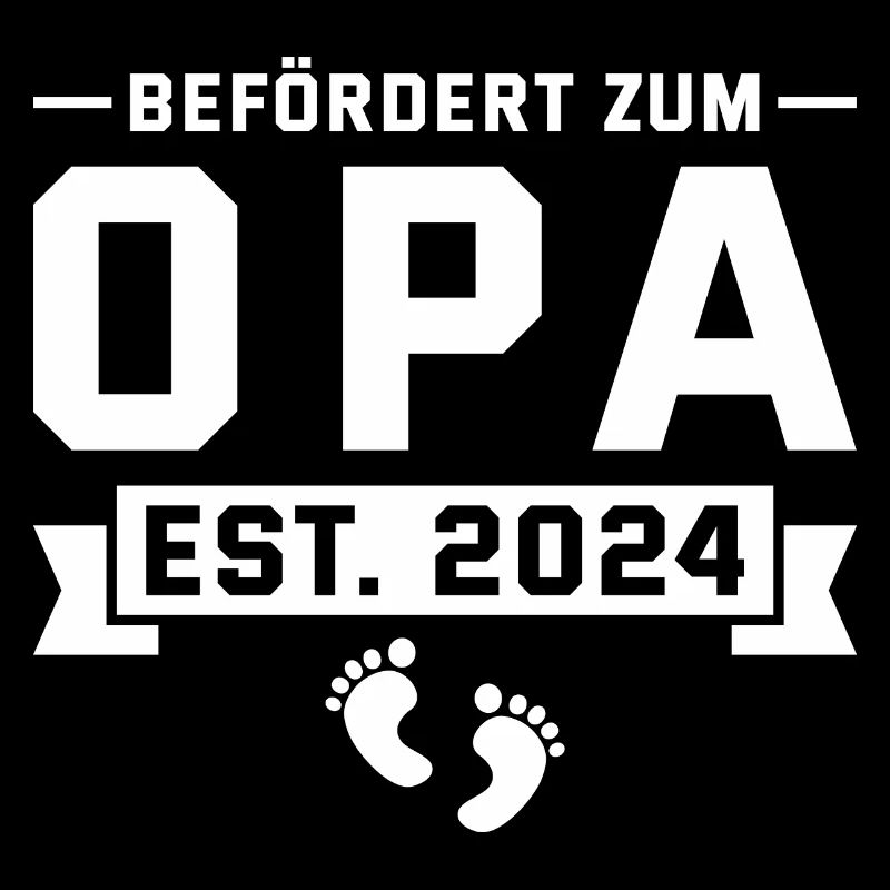 Befördert zum Opa 2024 Werdender Großvater