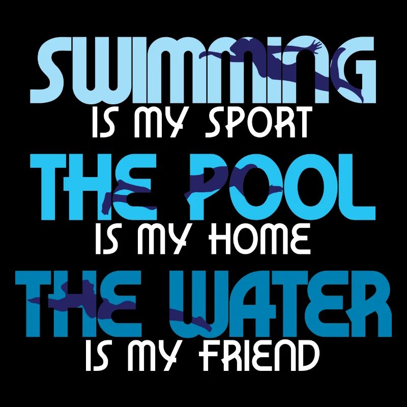 Schwimmen Spruch Leidenschaft Freund