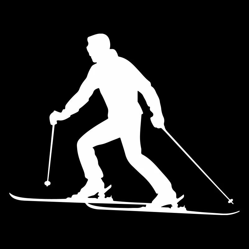 Skiing Skiing Man Silhouette