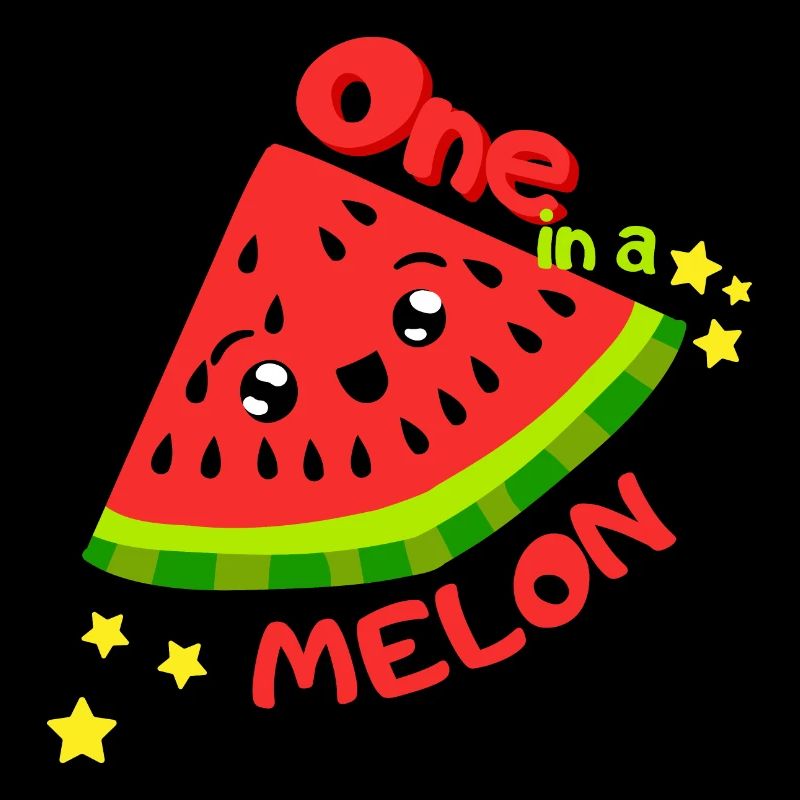 One in a melon.Cool summer vivid design watermelon