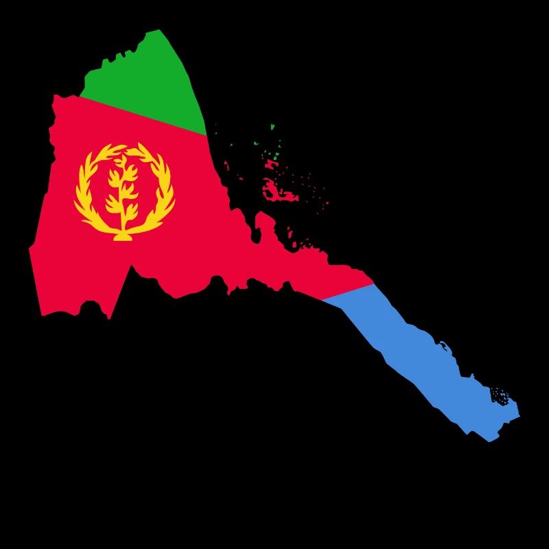 Eritrea Flag Map Gift Idea