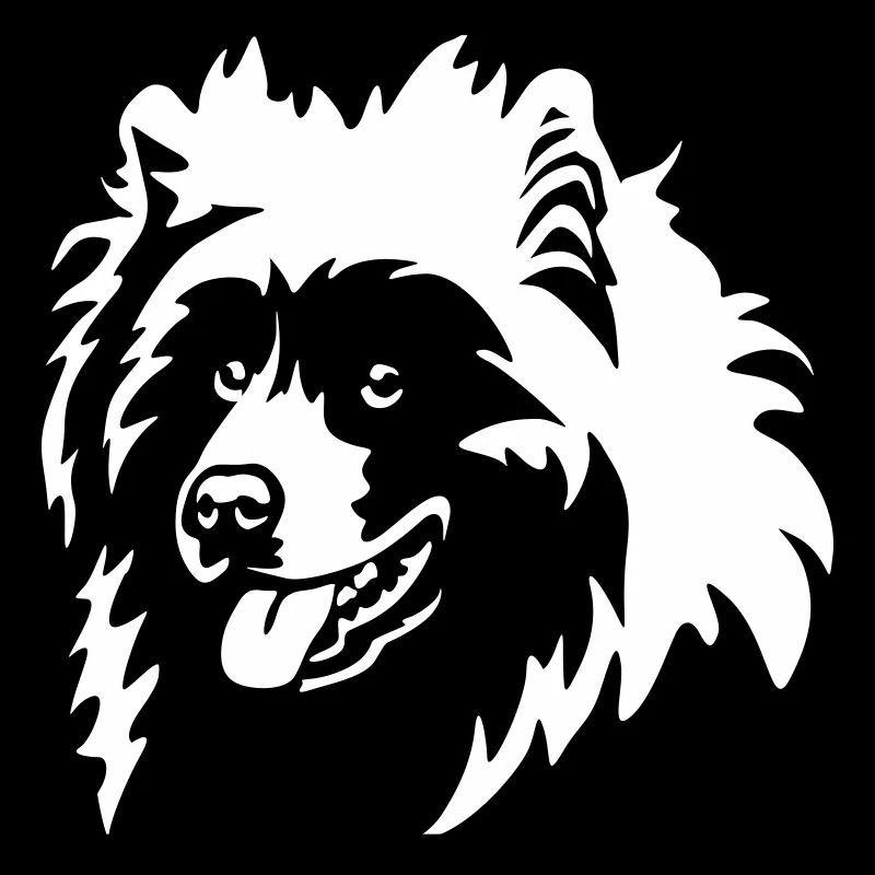 Tête samoyède « Black Edition »