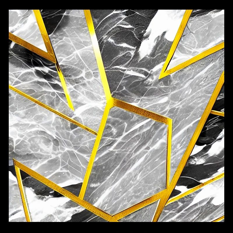 Marble Black and White Gold Texture