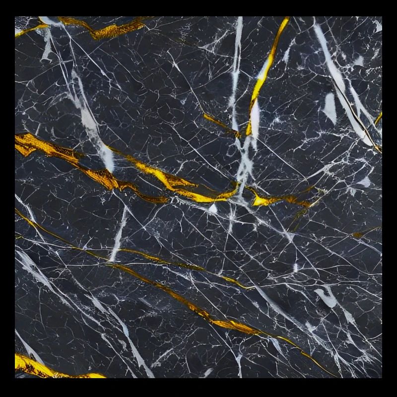 Marbre Texture Or Noir