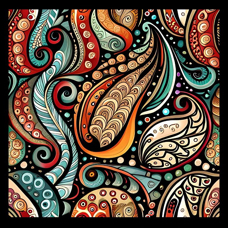Zentangle Paisley Pattern