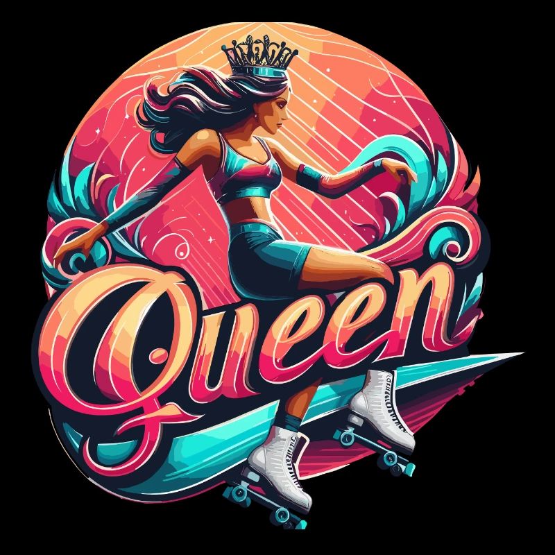 Regal Skate Queen Illustration