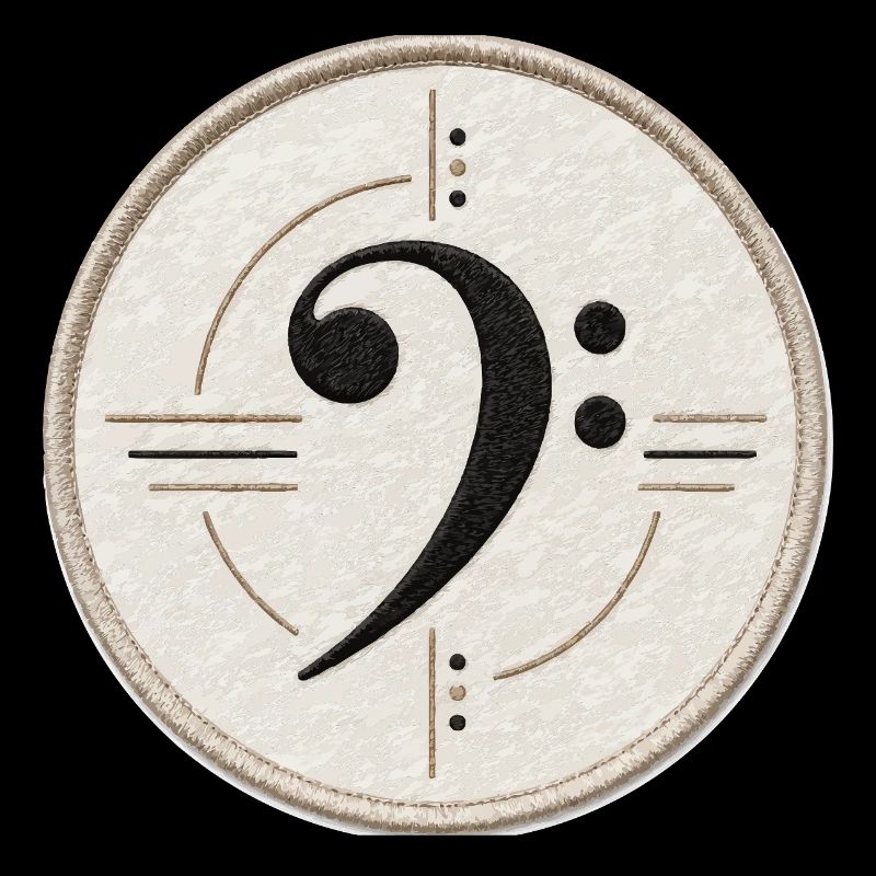 Clé de fa sur le patch