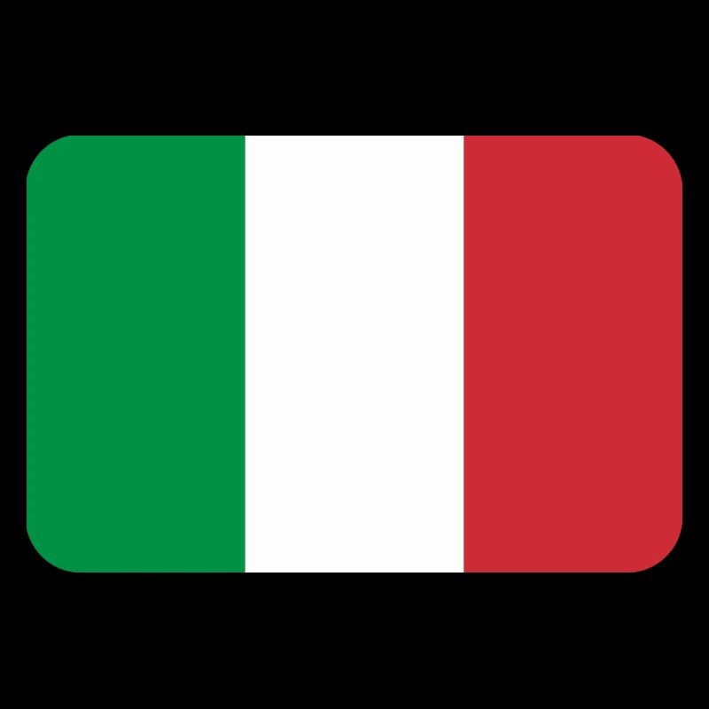 ITALY FLAG round corner 400 dpi