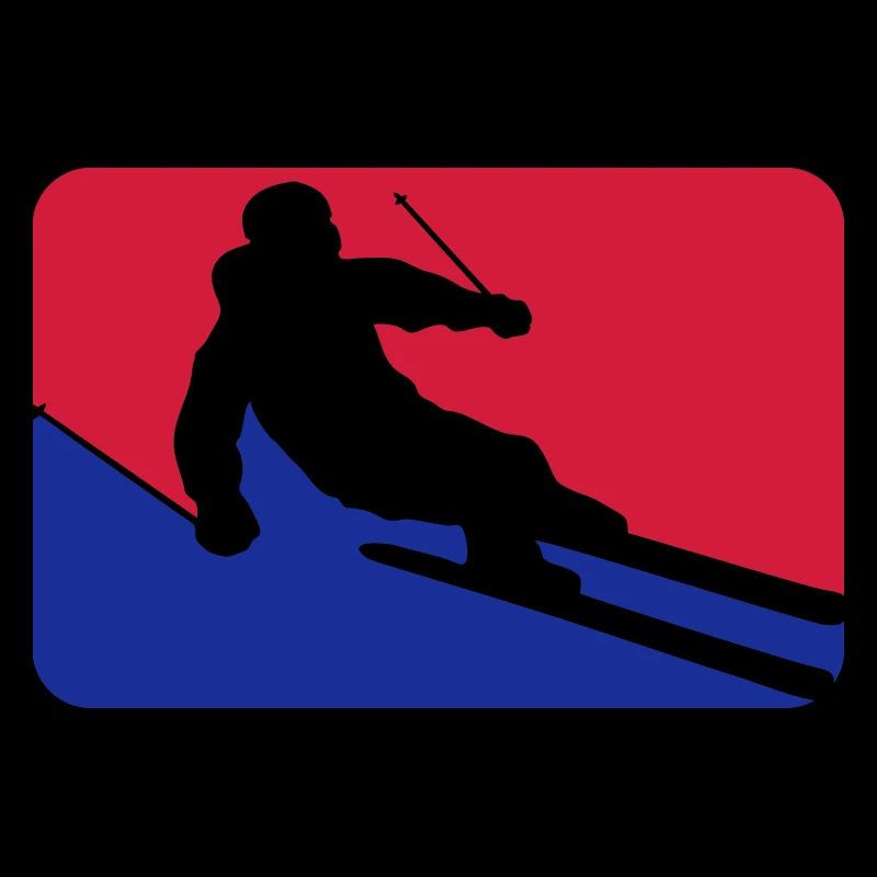 button frame shield ski drive down mountain winter