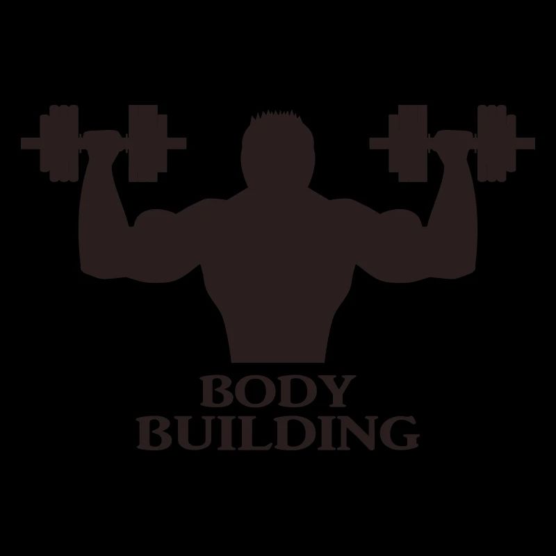 Bodybuilder avec haltères