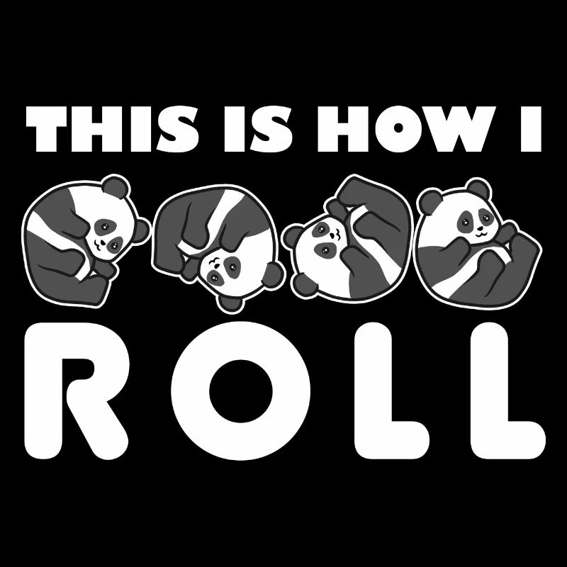 Panda Bär Rollen So Rolle Ich I Geschenk