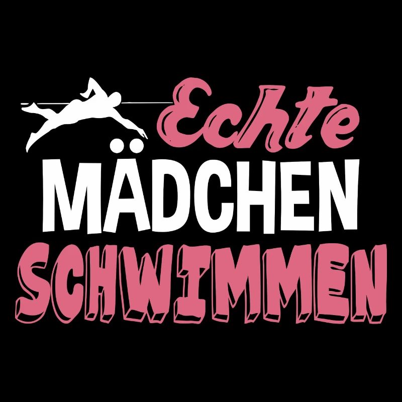 Echte Mädchen schwimmen
