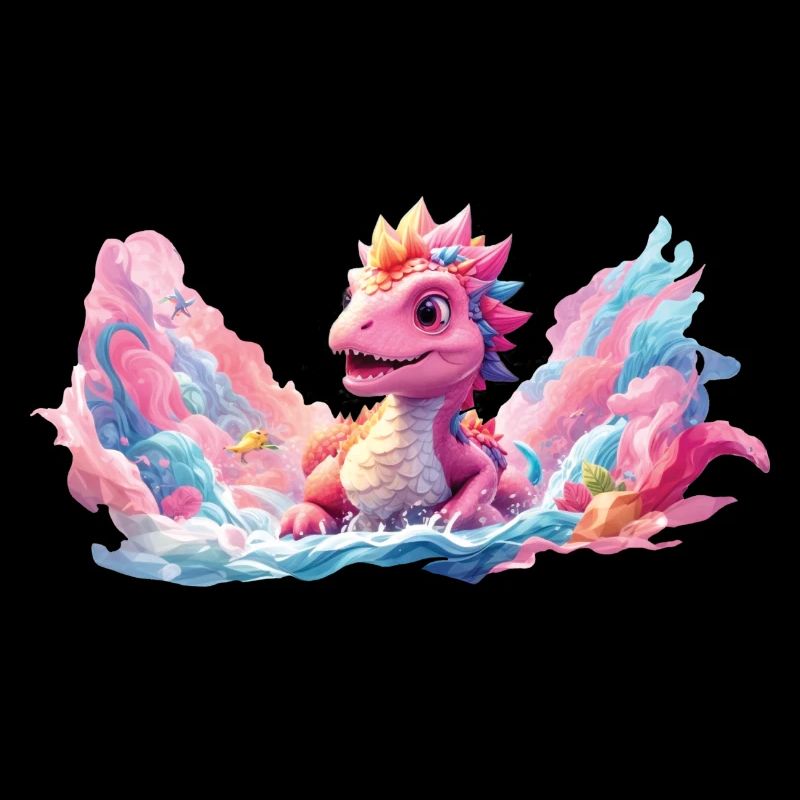 bunter Drache, Kinder, fantasy, comic, Geschenk