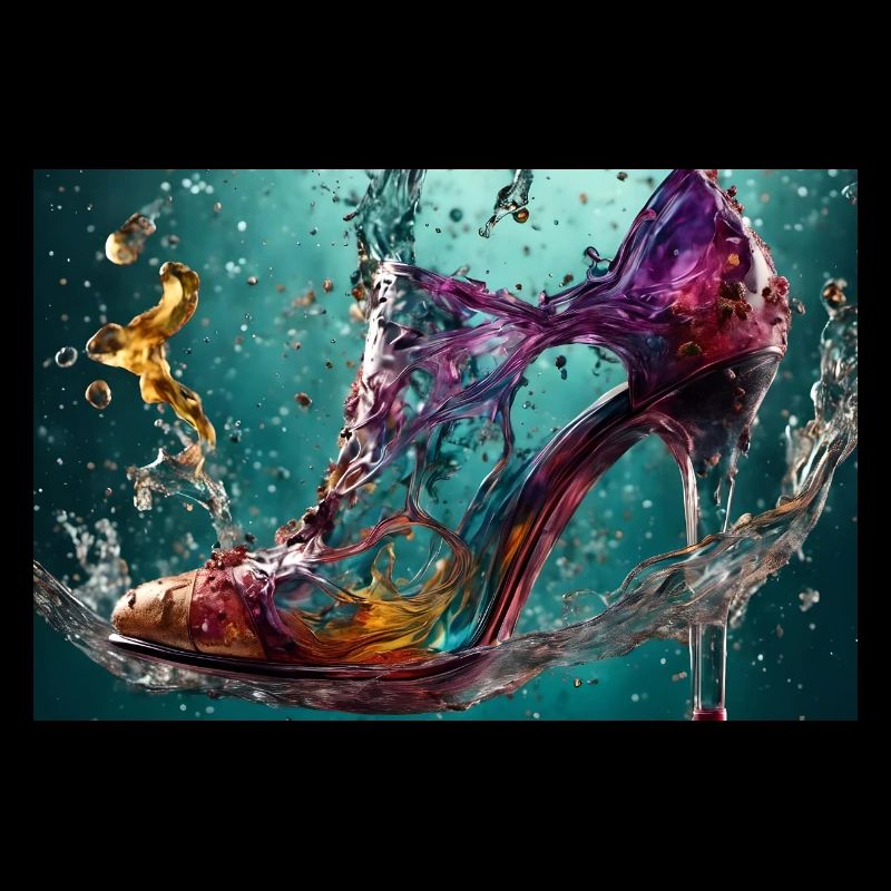 Farbexplosion im Wasser 2 - KI