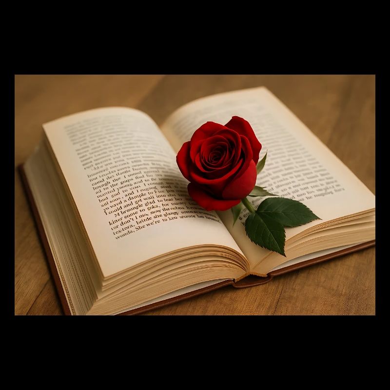 Beech and red rose