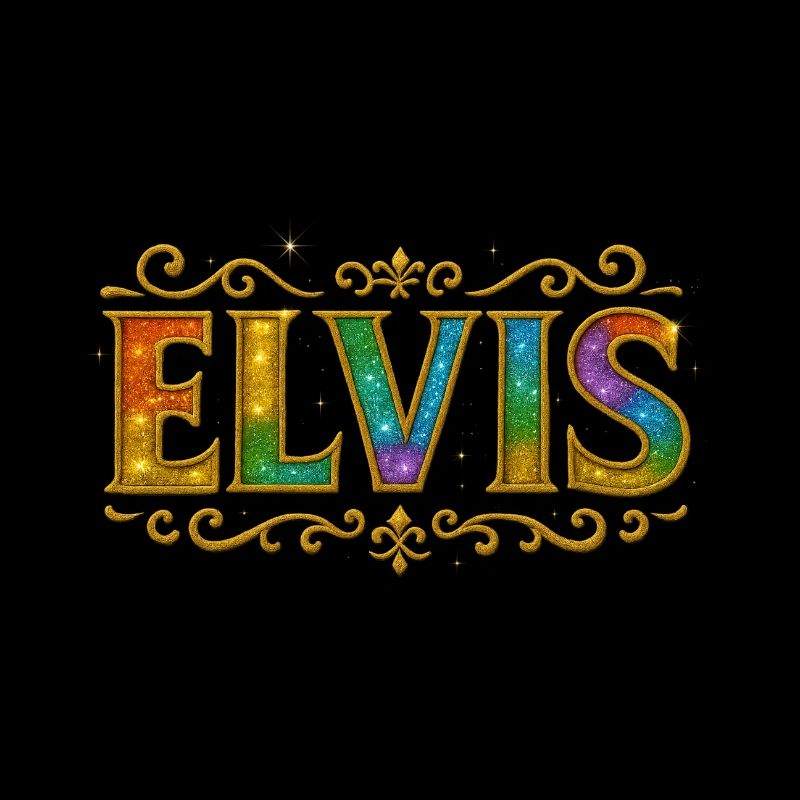ELVIS Glitter Gold Sequin Sparkle