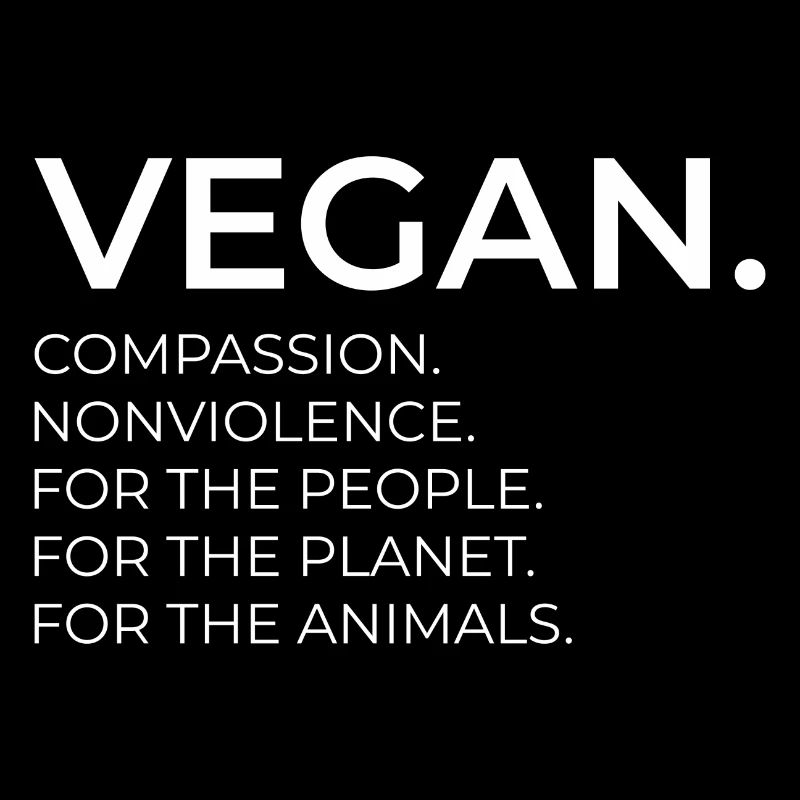Veganer Vegan Fleischfrei Frieden Spruch Geschenk