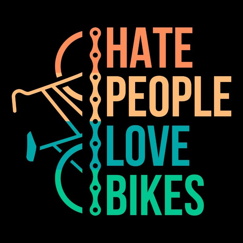 Hate people love bikes Bicycle Gift