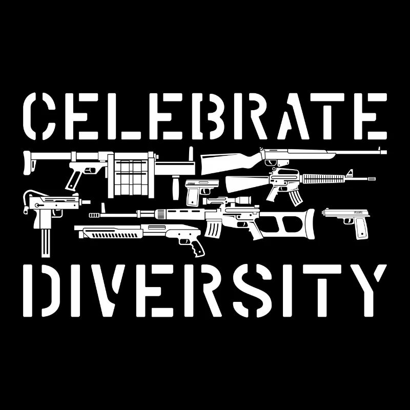 Celebrate Diversity Gun weapon gift