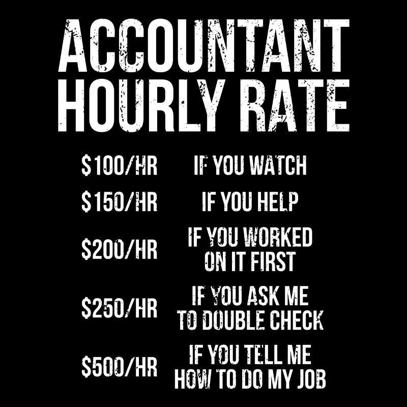 Accountant Hourly Rate Buchhalter Geschenk