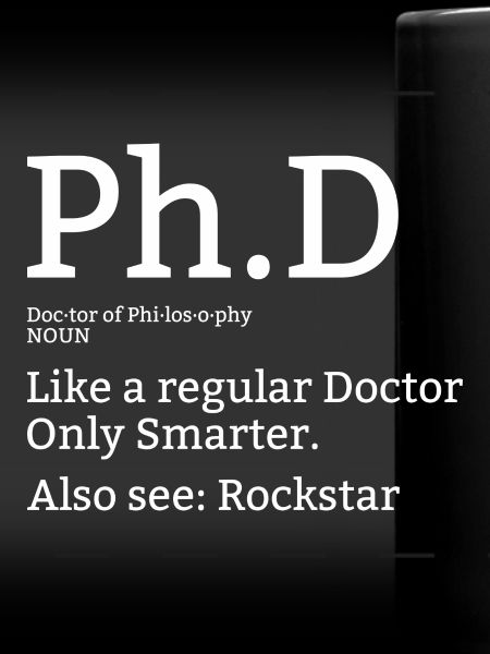Phd doctor student college saying gift