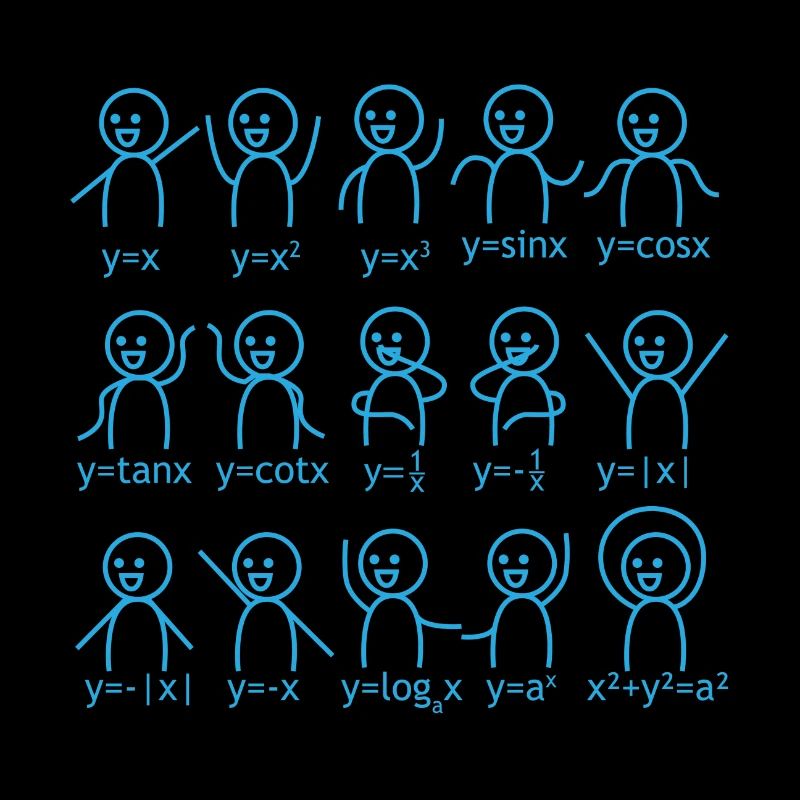 Mathematics graphic formula school gift