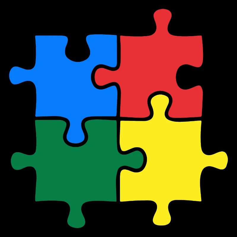 Autismus Bewusstsein Puzzle Bunt