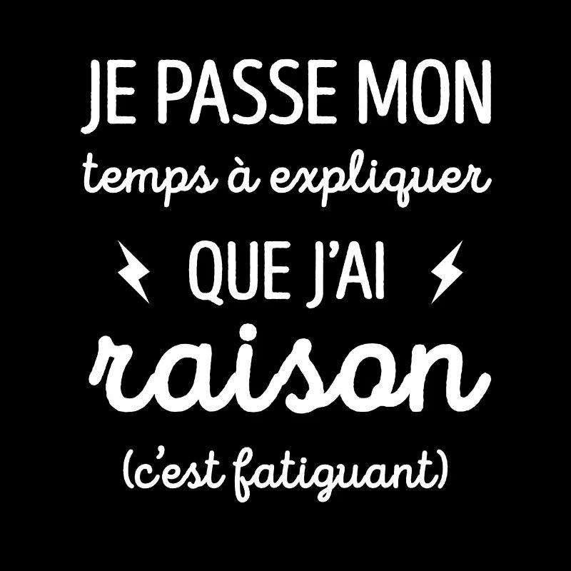 JE PASSE MON TEMPS A EXPLIQUER QUE J'AI RAISON