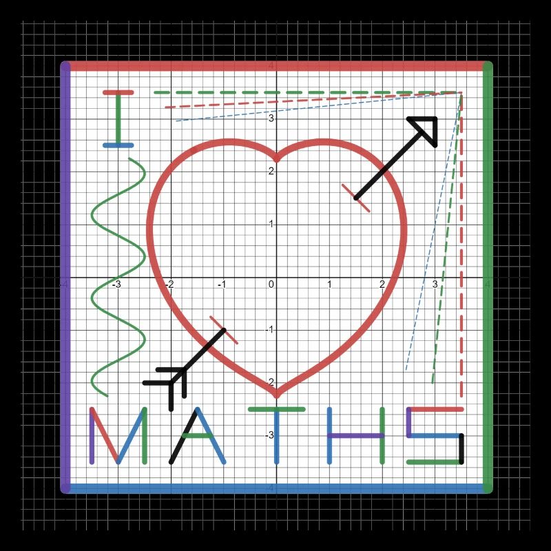 I Love Maths (white background)