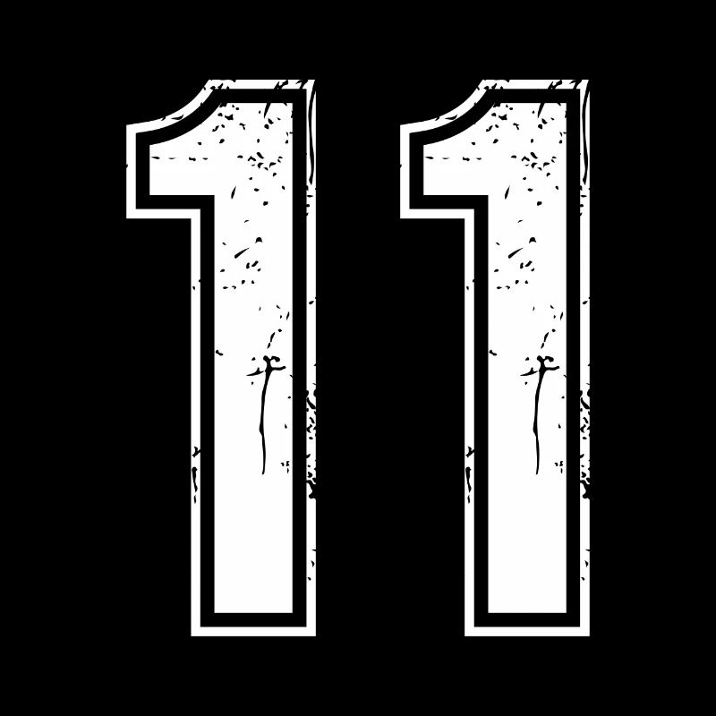 11 Jahre Retro Trikot Nummer 11 T-hirt Nummer