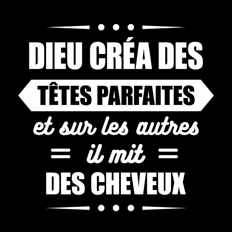 DIEU CREA DES TETES PARFAITES DE CHAUVES